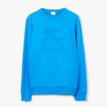 Burberry Women EKD Cotton Sweatshirt-Blue