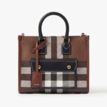 Burberry Women Top Handle Note Bag-Green