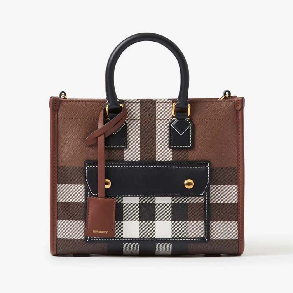 Burberry Women Mini Freya Tote-Brown