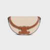 Celine Women Besace Cuir Triomphe in Triomphe Tanvas and Talfskin-Beige 10 Celine Women Besace Cuir Triomphe in Triomphe Tanvas and Talfskin-Beige