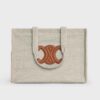 Celine Women Large Cabas Thais in Striped Textile