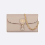 Dior Women Bobby East-West Pouch with Chain Caramel Beige Smooth Calfskin