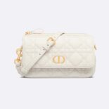 Dior Women Caro Pouch Latte Supple Cannage Calfskin