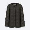 Dior Women Macrocannage Peacot Black Quilted Technical Taffeta