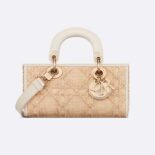 Dior Women Small Lady D-joy Bag Natural Macrocannage Raffia