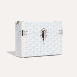 Goyard Women Cassette Trunk Bag in Goyardine Canvas & Clamecy Cowhide-White