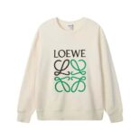 Loewe Women Anagram Regular Fit Sweatshirt in Cotton-White