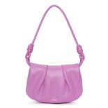 oewe Women Paseo Satchel in Shiny Nappa Calfskin-Purple