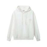 Loewe Women Relaxed Fit Hoodie in Cotton-White