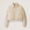 Miu Miu Women Cropped Technical Fabric Down Jacket