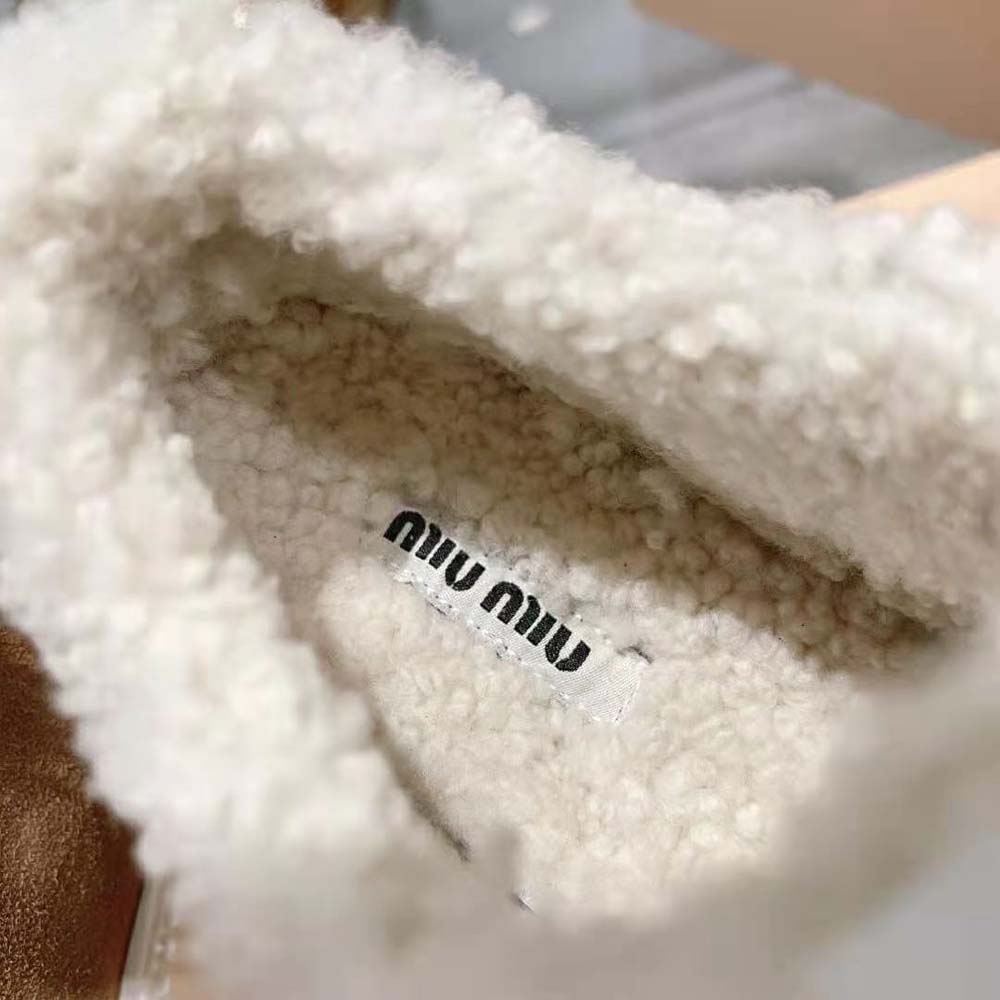 Miu Miu Women Suede Sneakers EVA Sole with Logo 9 Miu Miu Women Suede Sneakers EVA Sole with Logo - Image 9
