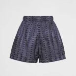 Prada Men Nylon Shorts-Blue/White