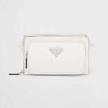 Prada Men Saffiano Leather Belt Bag-White