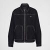 Prada Men Technical Fabric Blouson Jacket-Black