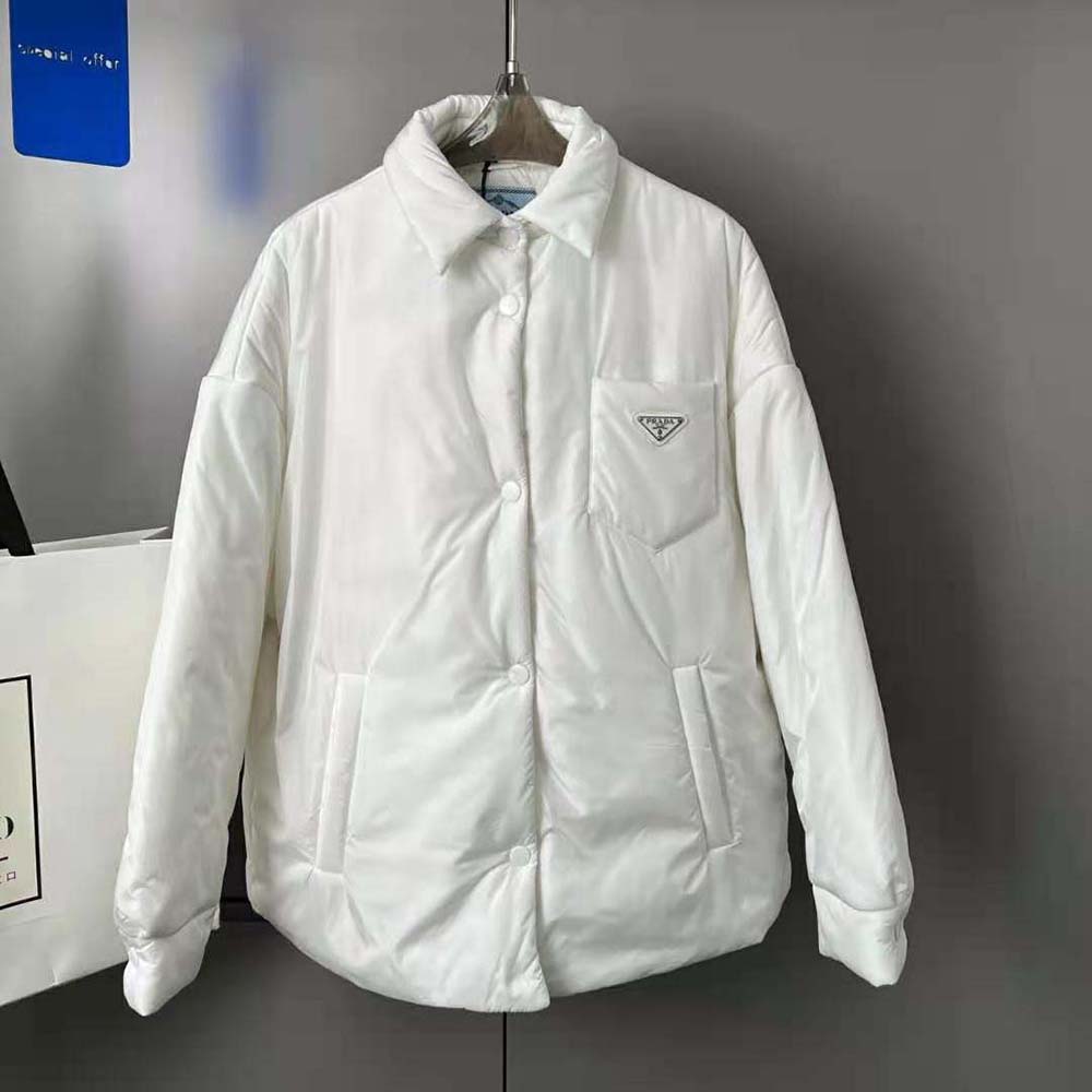 Womens Prada white Light Re-Nylon Padded Jacket