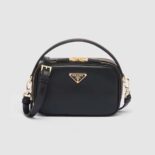 Prada Women Odette Leather Mini-bag-Black