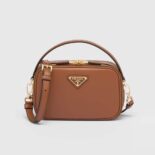 Prada Women Odette Leather Mini-bag-Brown