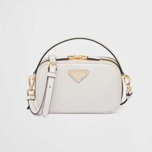 Prada Women Odette Leather Mini-bag-White