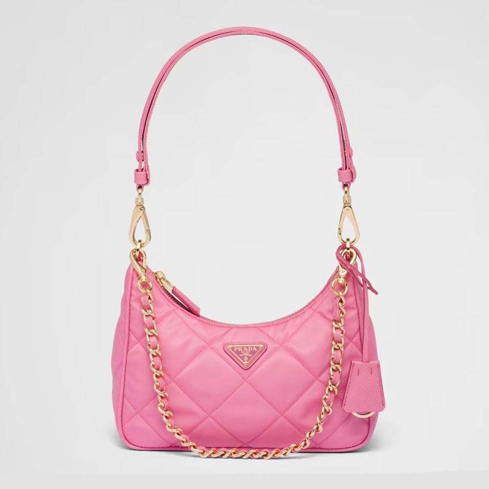 Prada Women Re-Edition 1995 Chaîne Re-Nylon Mini-bag-Pink 1 Prada Women Re-Edition 1995 Chaîne Re-Nylon Mini-bag-Pink