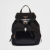 Prada Women Re-Nylon and Brushed Leather Backpack-Black 11 Prada Women Re-Nylon and Brushed Leather Backpack-Black
