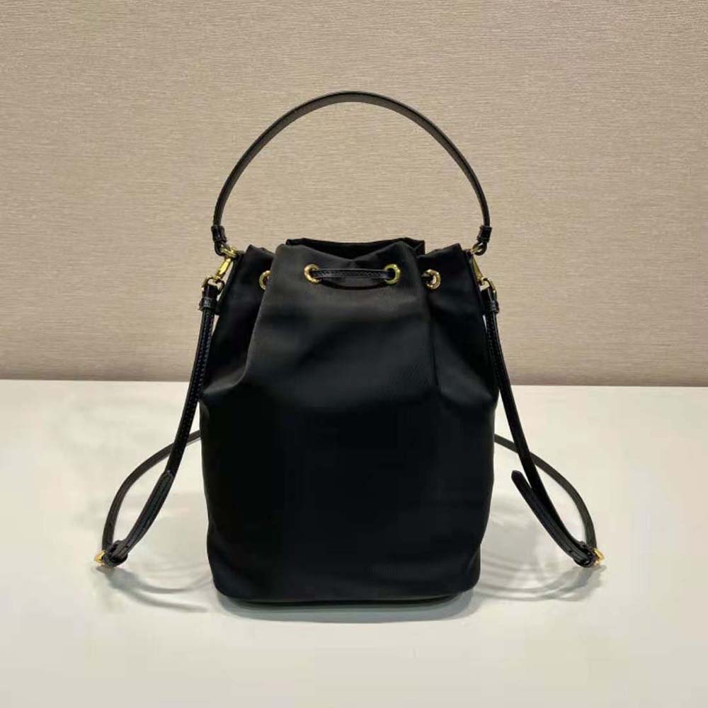 Prada Women Re-Nylon and Brushed Leather Bag-Black 3 Prada Women Re-Nylon and Brushed Leather Bag-Black - Image 3