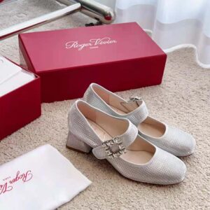 Roger Vivier Women Trés Vivier Strass Buckle Babies Pumps in