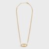 Celine Women Triomphe Necklace in Gold Brass