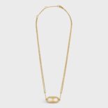 Celine Women Triomphe Necklace in Gold Brass