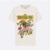Dior Women T-shirt White Cotton and Linen Jersey with Multicolor Indian Animals Tiger Motif