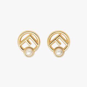 Fendi Women F is Fendi Earrings Gold-colored Metal
