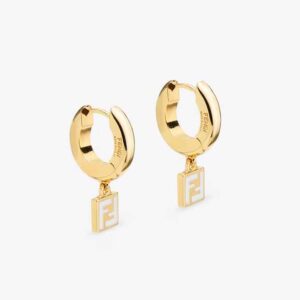 Fendi Women Forever Fendi Earrings Gold-colored-White