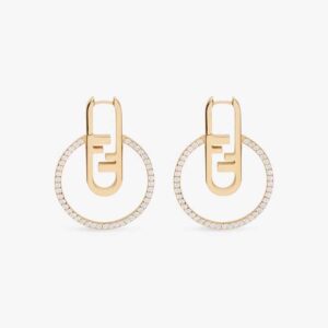 Fendi Women O’Lock Earrings Gold-coloured