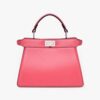 Fendi Women Peekaboo ISeeU Petite Rose Padded Nappa Leather Bag