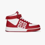 Givenchy Men G4 High Top Sneakers in Leather-Red/White