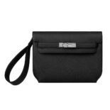 Hermes Men Kelly Depeches 25 Pouch-Black