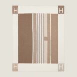 Hermes Unisex Avalon Vibration Throw Blanket-Brown