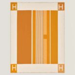 Hermes Unisex Avalon Vibration Throw Blanket-Orange