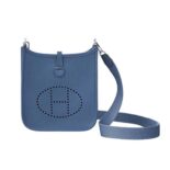 Hermes Women Evelyne 16 Shoulder Bag in Calfskin-Navy