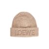 Loewe Unisex LOEWE Beanie in Wool-Beige