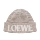 Loewe Unisex LOEWE Beanie in Wool-Silver