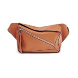 Loewe Unisex Small Puzzle Bumbag in Classic Calfskin-Brown