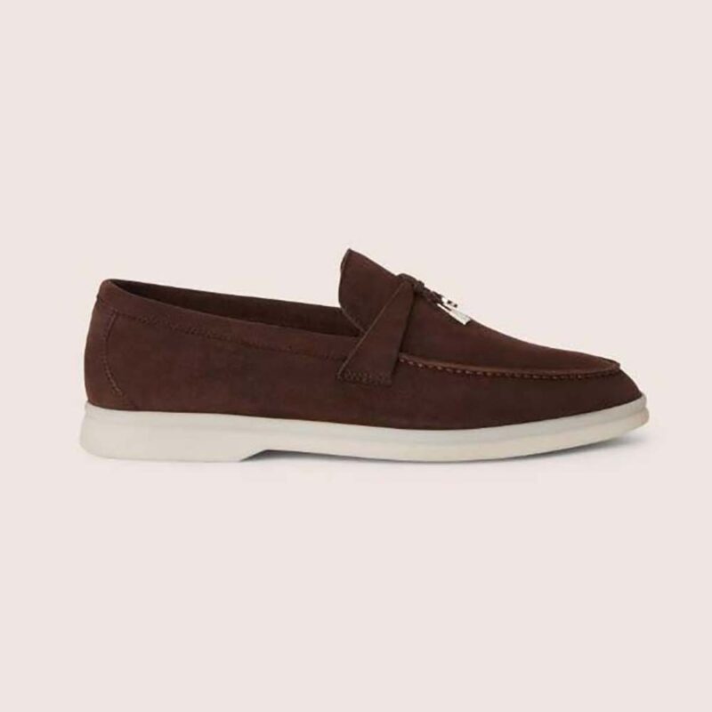 LP 25S SUMMER CHARMS WALK LOAFERS IN BROWN SUEDE AND FLEECE
