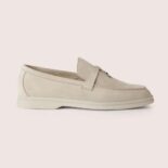 Loro Piana Unisex Summer Charms Walk Loafers-White