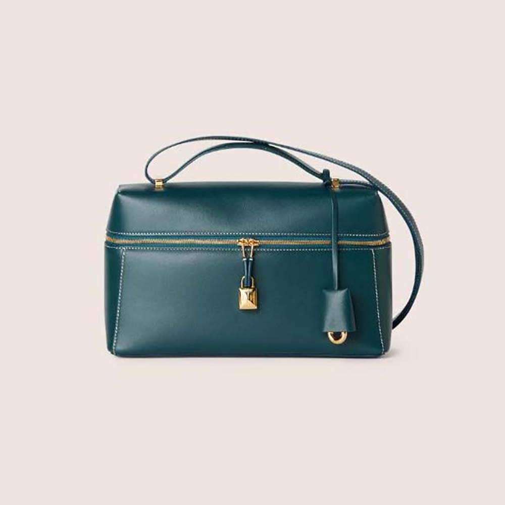 Loro Piana Women Extra Bag in Calfskin Leather-Green