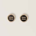 Miu Miu Women Enameled Metal Earrings