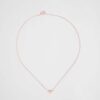 Prada Women Eternal Gold Necklace in Pink Gold with Nano Triangle Pendant