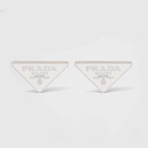 Prada Women Symbole Earrings in 925 Sterling Silver