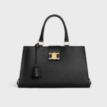 Celine Women Medium Appoline Bag in Supple Calfskin-Black