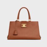 Celine Women Medium Appoline Bag in Supple Calfskin-Brown