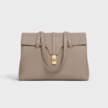 Celine Women Medium Soft 16 Bag in Supple Grained Calfskin-Gray